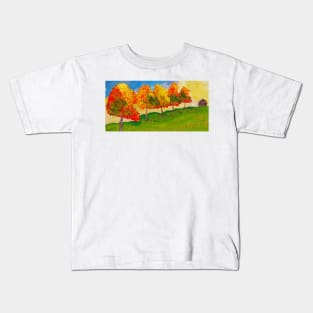 Gold Trees Kids T-Shirt